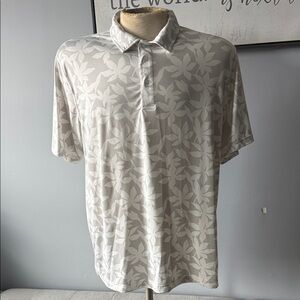 Simply Southern White Floral Polo Shirt